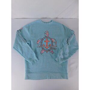 U.S. Vintage Pullover Womens S Blue Turtle Anchor Frankenmuth Michigan